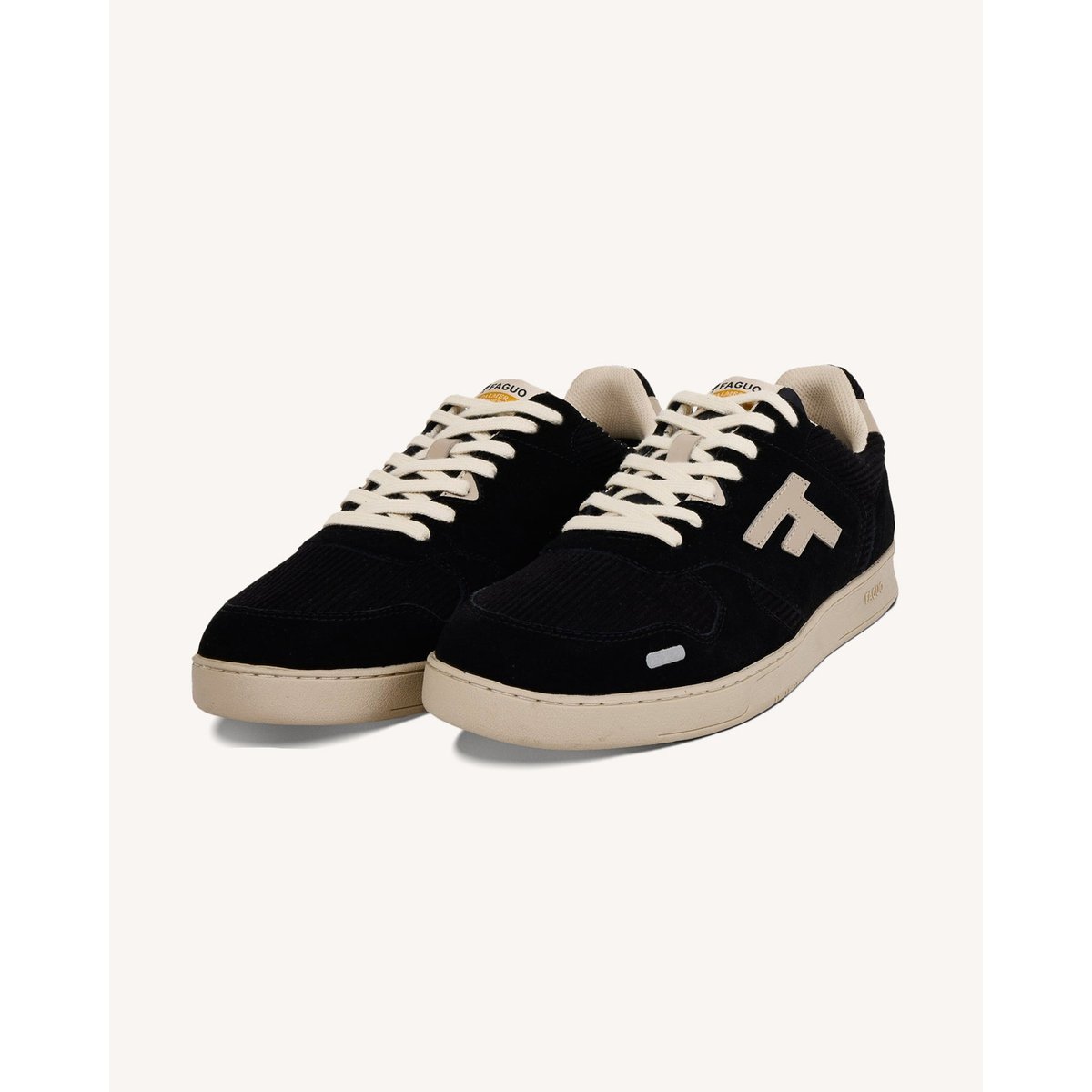 Baskets cuir PALMER noir, FAGUO