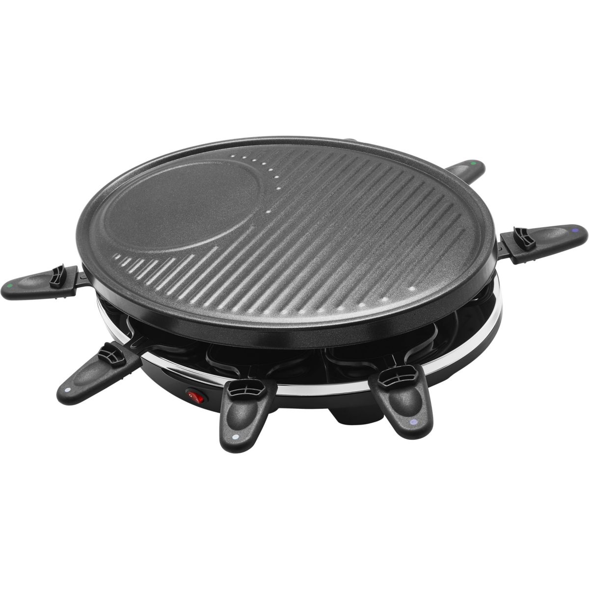 Raclette ERGP5 8 personnes 3 en 1 From'Party noir, ESSENTIEL B
