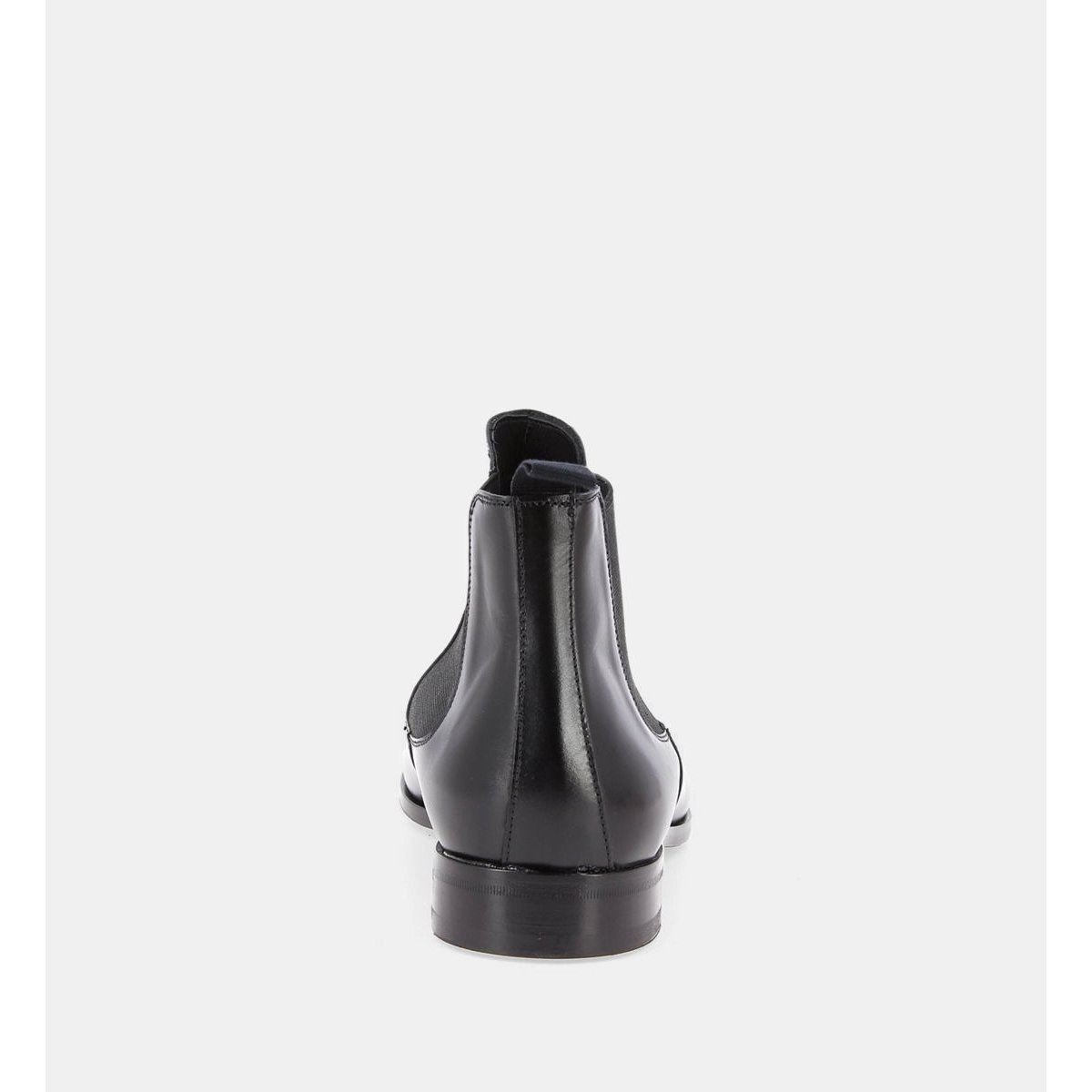Bottines auteuil tige cuir pleine fleur noir, COMPTOIR GL