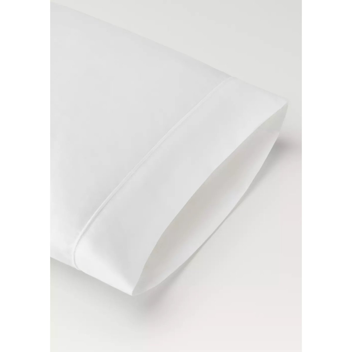 Housse d’oreiller coton satin 600 fils 45x110 cm blanc, MANGO HOME