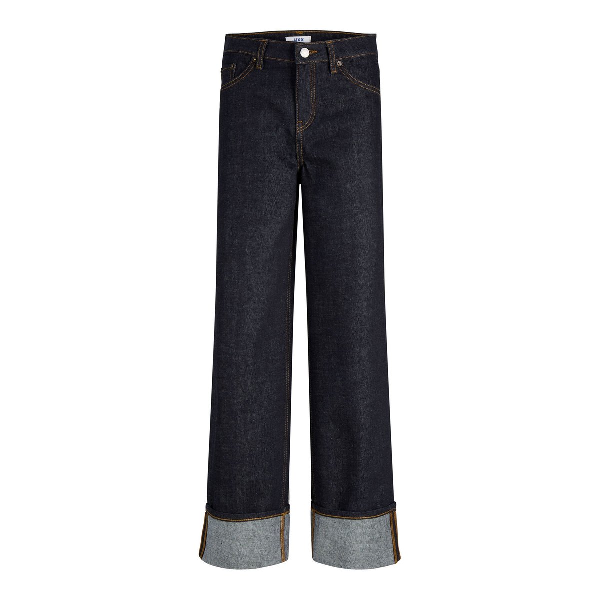 Jean À Coupe Large dark blue denim 1, JJXX