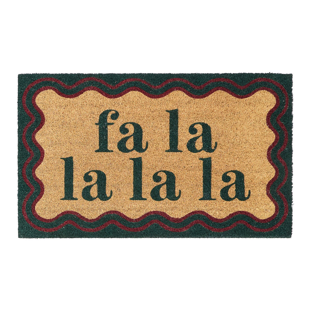 Christmas Fa La La La La Coir Doormat multi-coloured, MY MAT