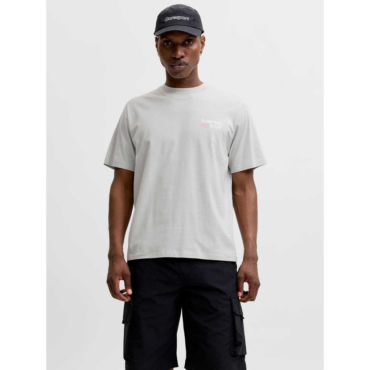 T-Shirt grise - vapor blue, JACK & JONES