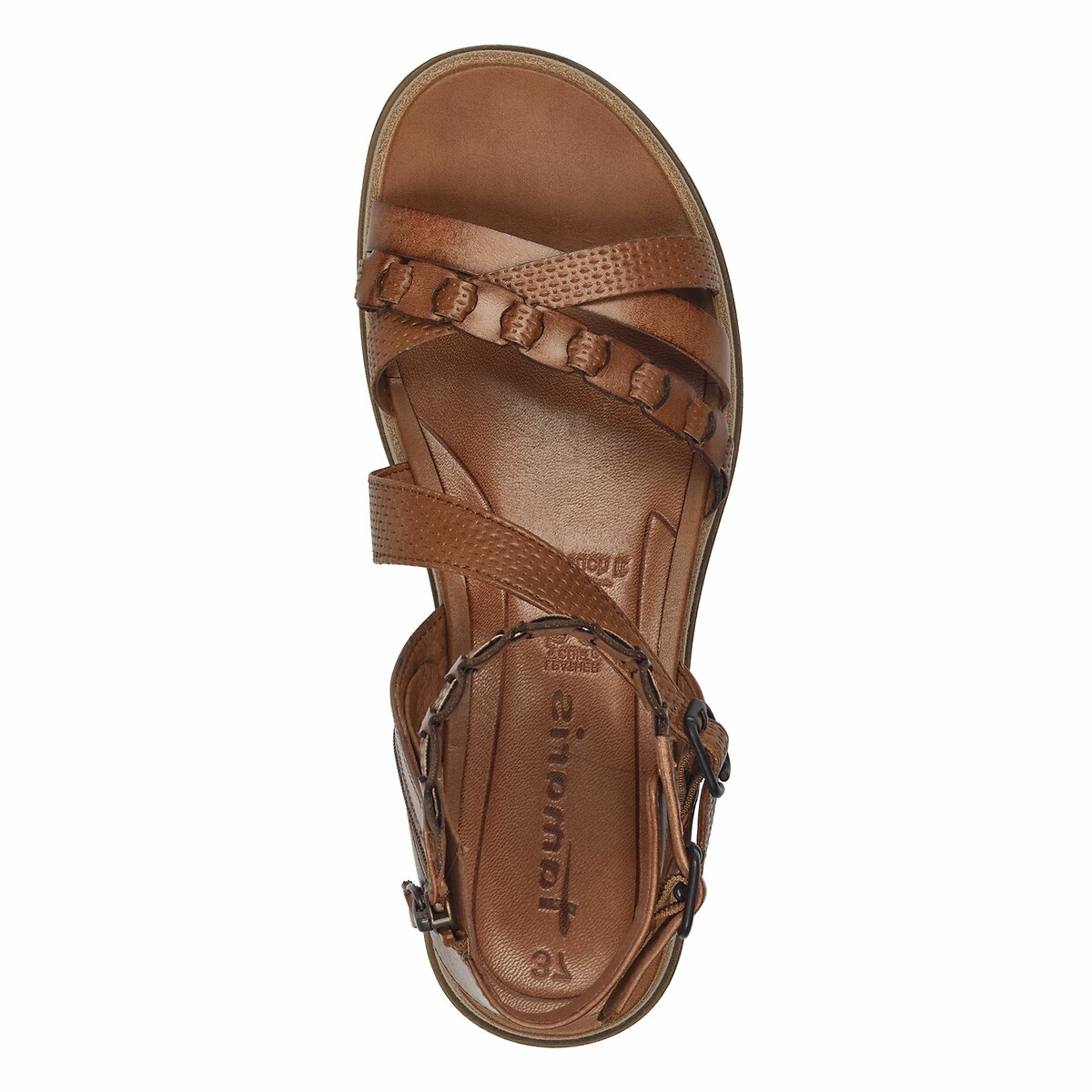 Sandali da gladiatore cognac, TAMARIS