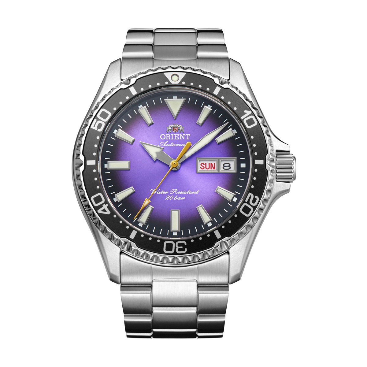 Montre Analogique MAKO argenté violet argenté, ORIENT