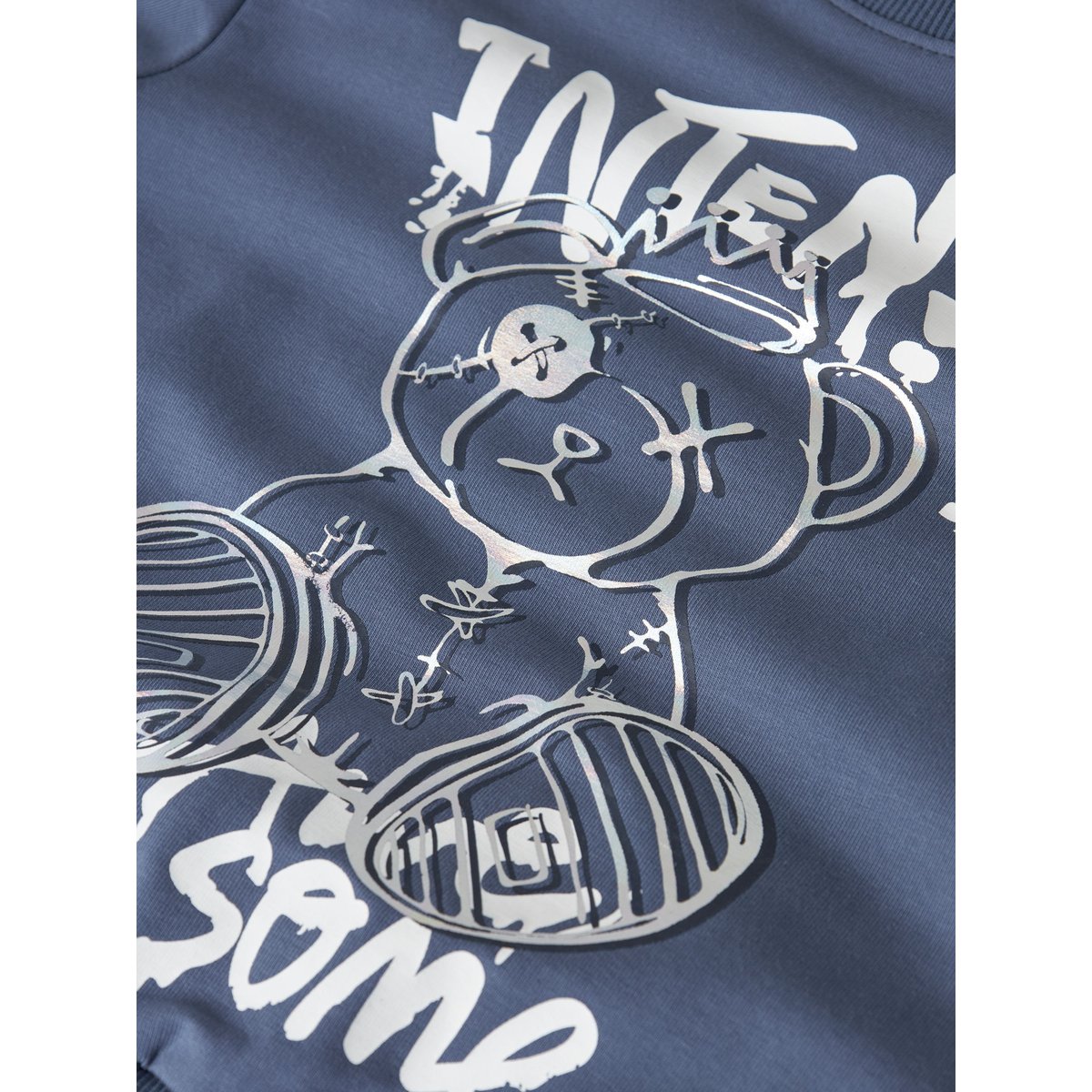 Sweat-Shirt vintage indigo, NAME IT