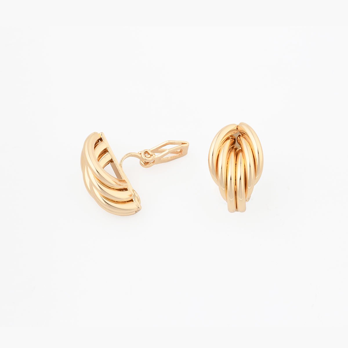 Boucles d'oreilles clips - anneaux dorés doré, BALABOOSTE