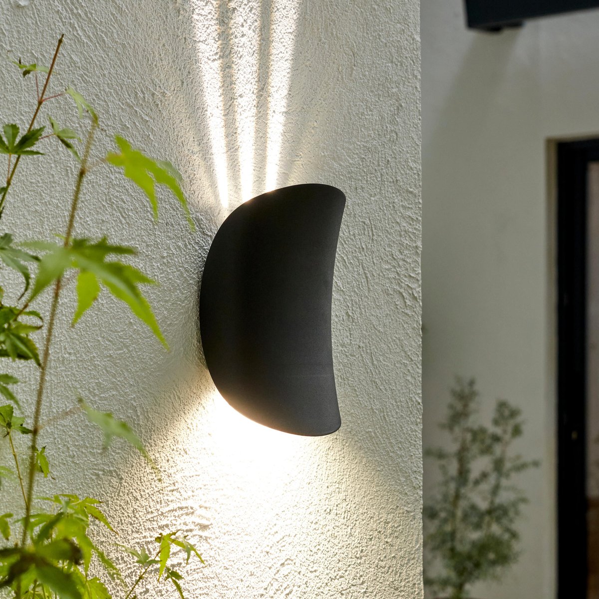 Applique en aluminium LED, COROGNE noir, INSPIRE