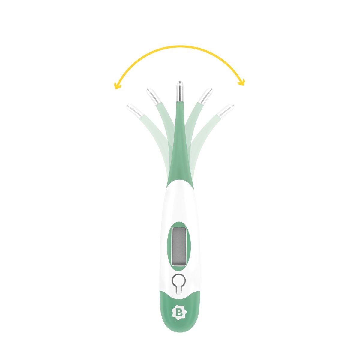 Thermomètre médical ultra rapide et précis vert, BADABULLE