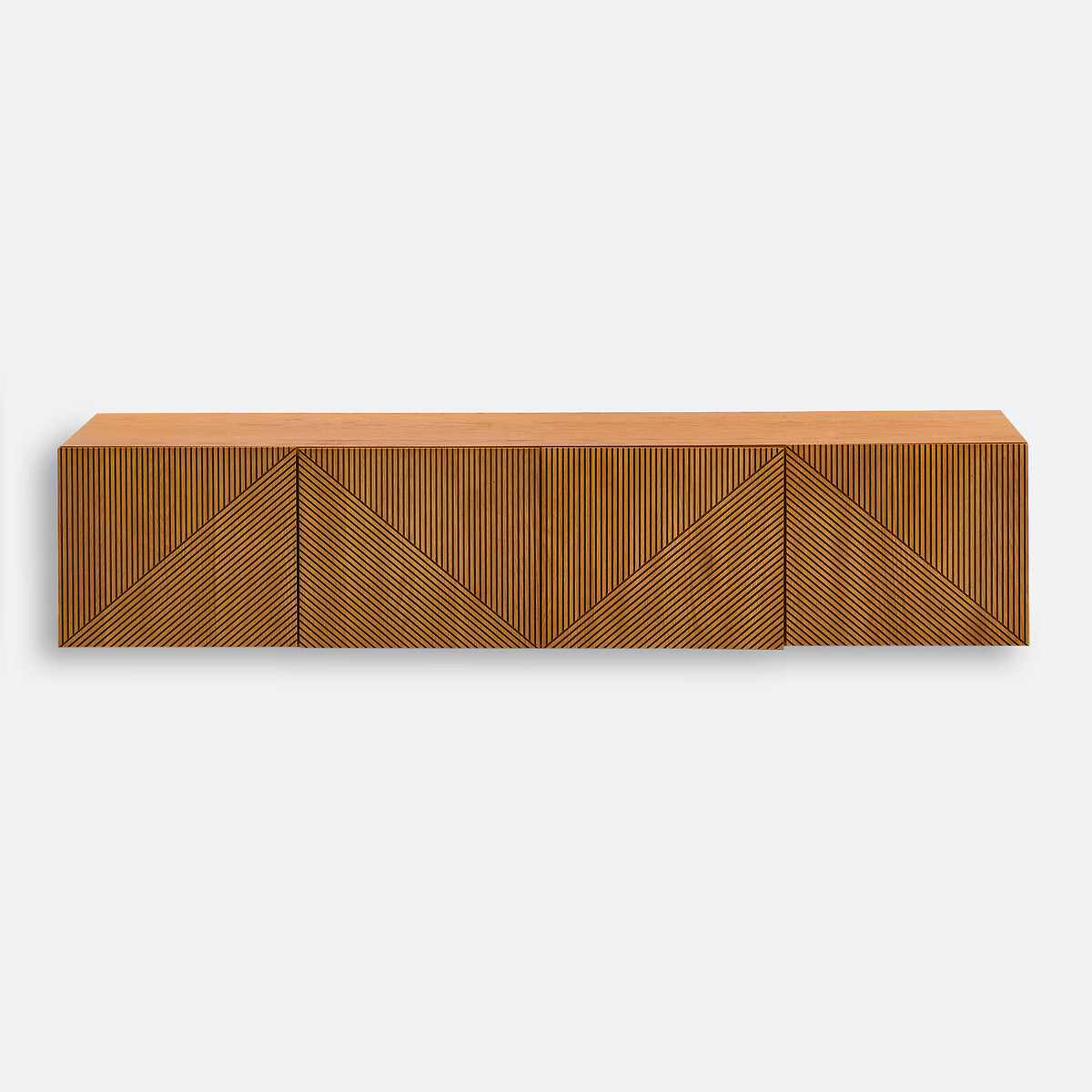 Lodge Oak Veneer Vintage Wall-Hung TV Stand oak, LA REDOUTE INTERIEURS