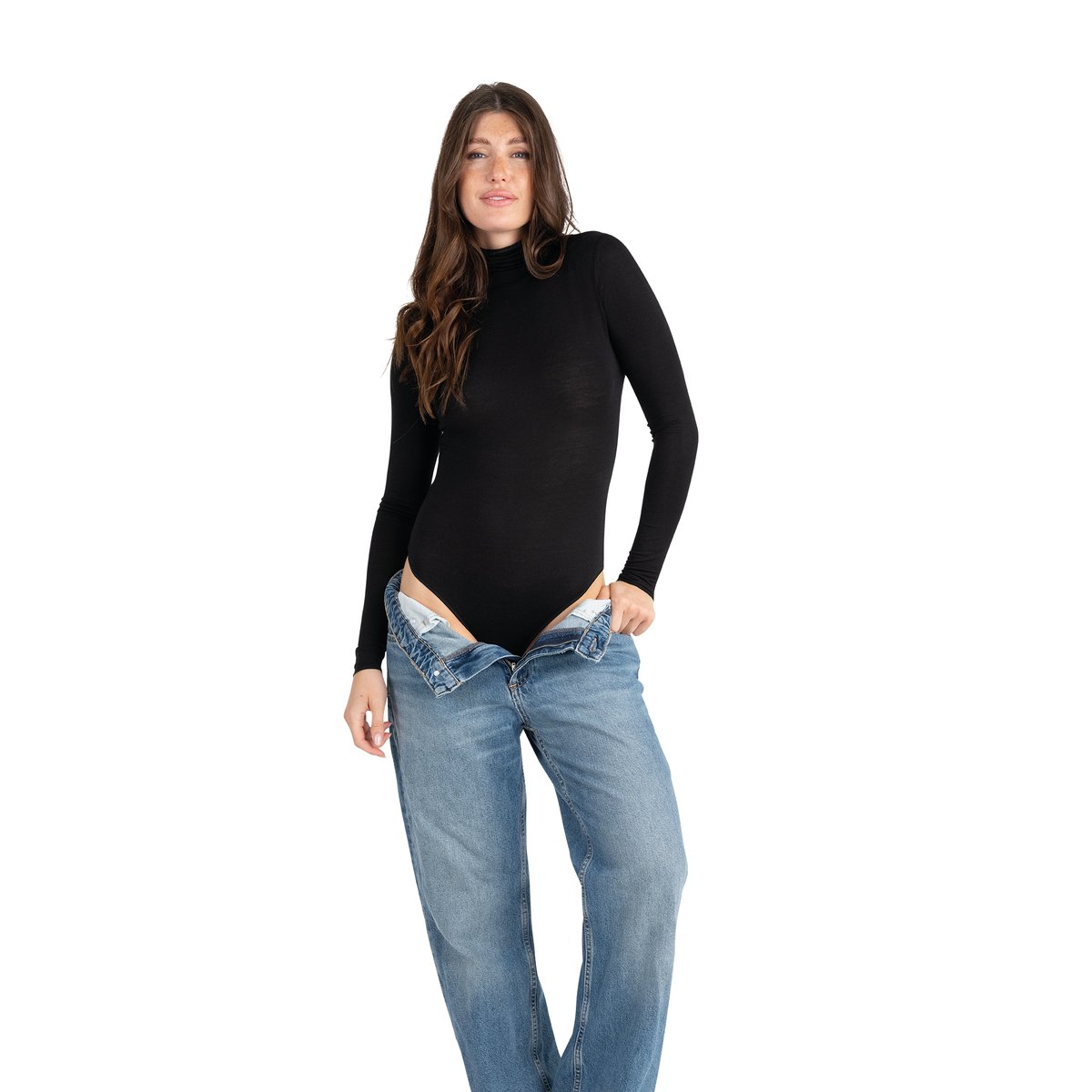 Body manches longues ANDREA noir, PASSIONATA