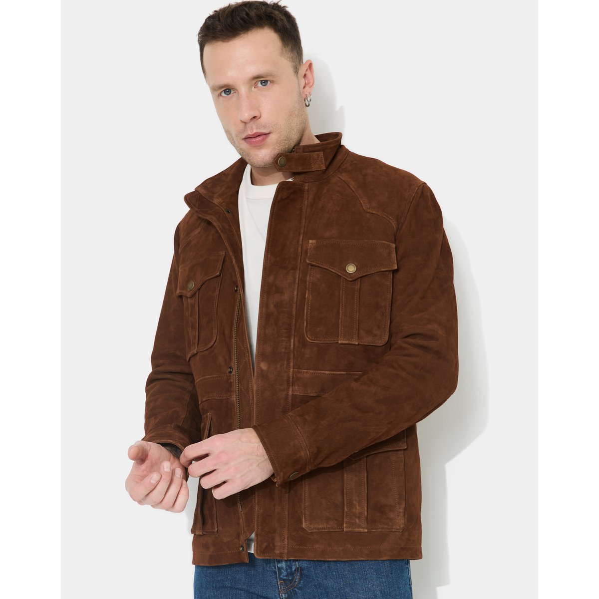 Veste en cuir DAGGER marron, CHEVIGNON