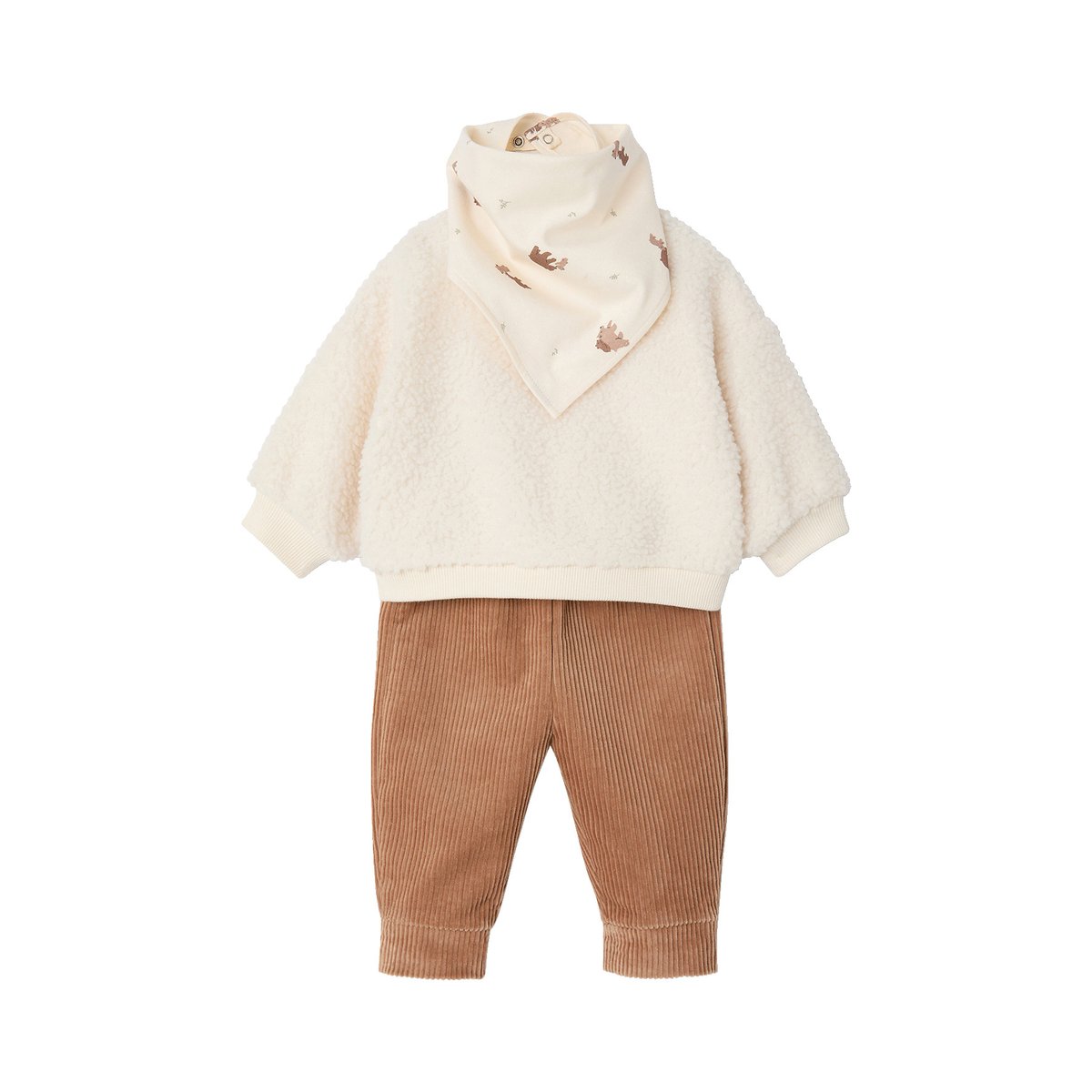 Ensemble 3 pièces naissance écru, VERTBAUDET
