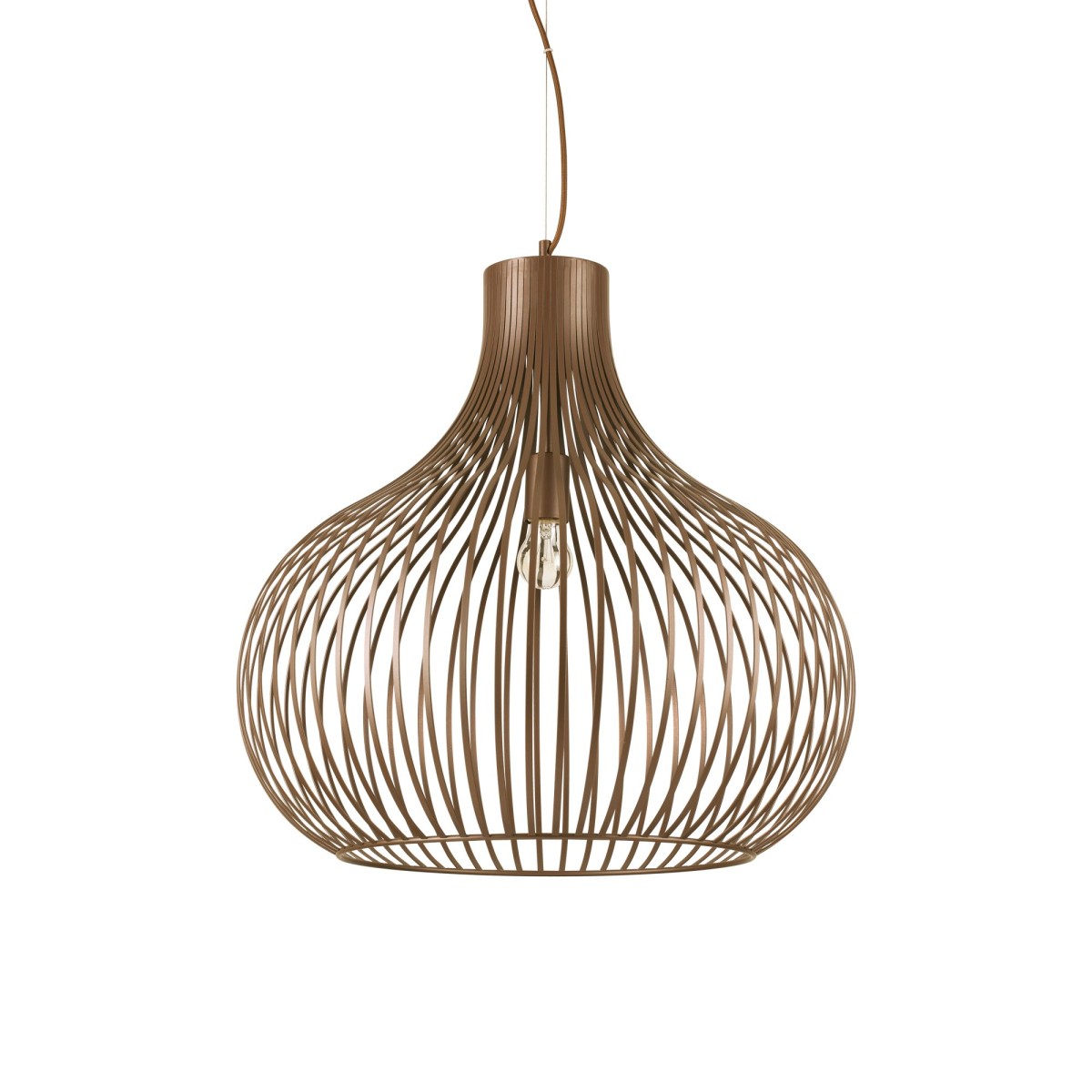 Suspension ONION marron, IDEAL LUX