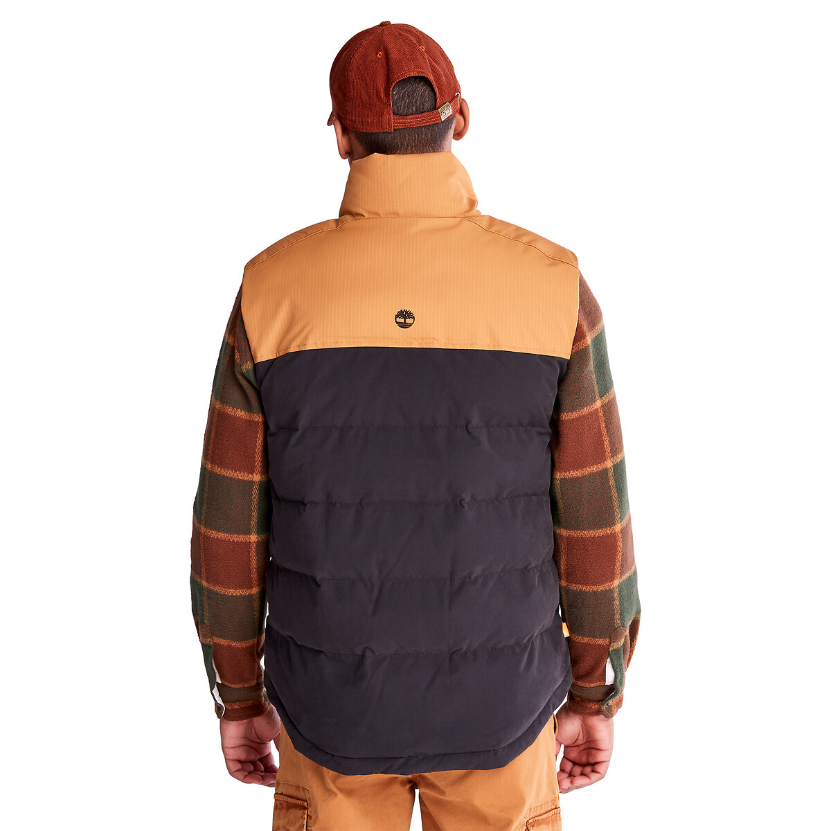 Two-Tone Padded Gilet in Cotton Mix black, TIMBERLAND