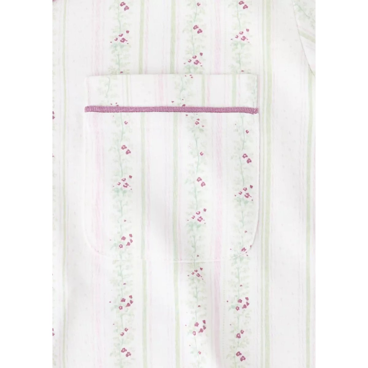 Pyjama complet imprimé à fleurs blanc cassé, MANGO KIDS
