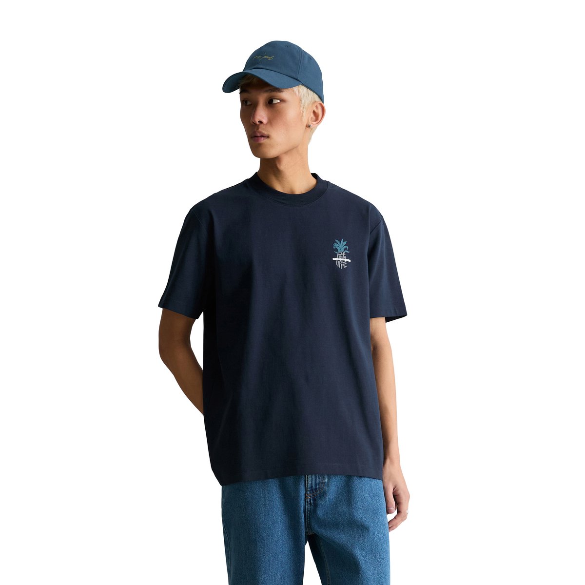 T-shirt DfC relaxed en pur coton bio bleu foncé, MARC O’POLO DENIM