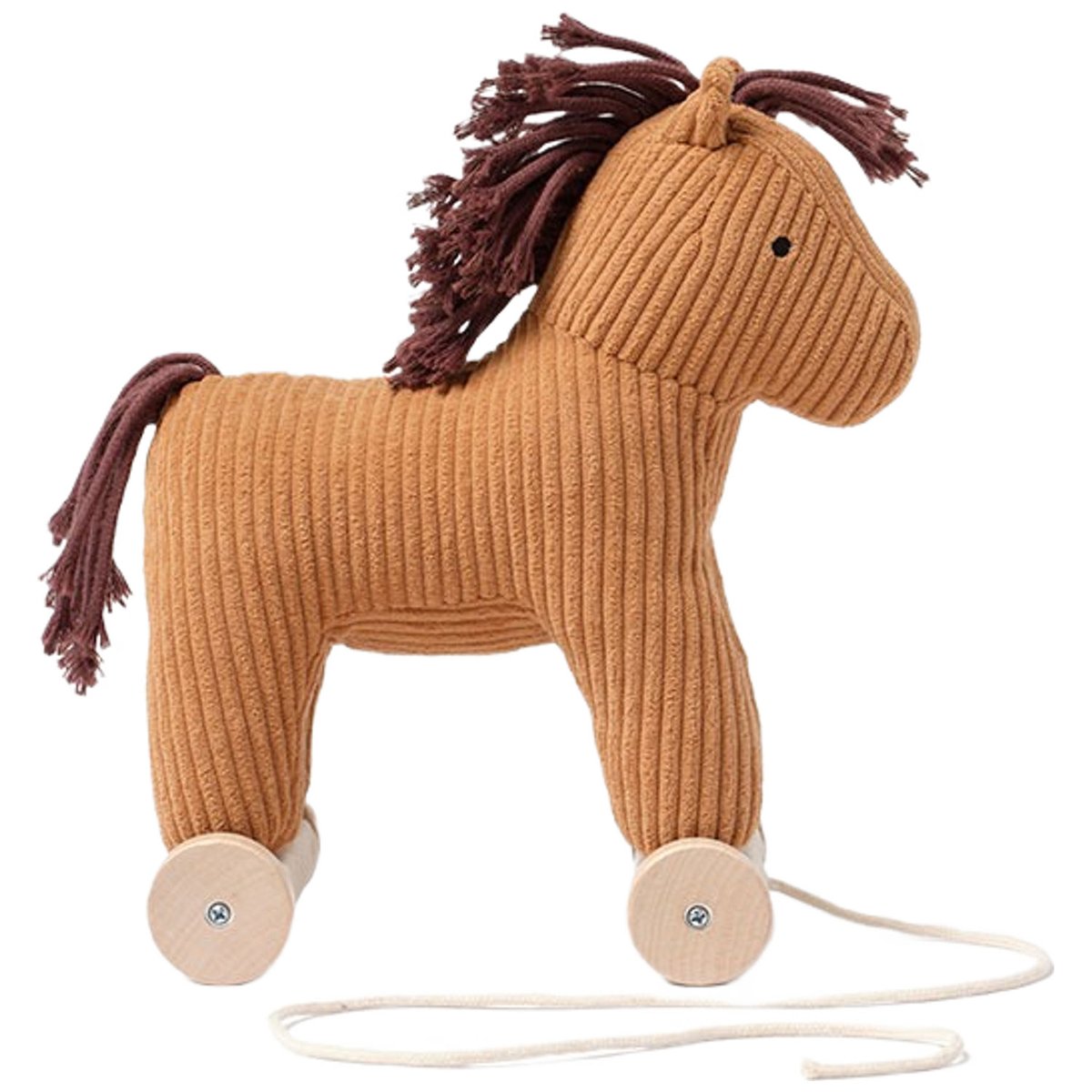 Cheval à tirer marron, noir, KID'S CONCEPT