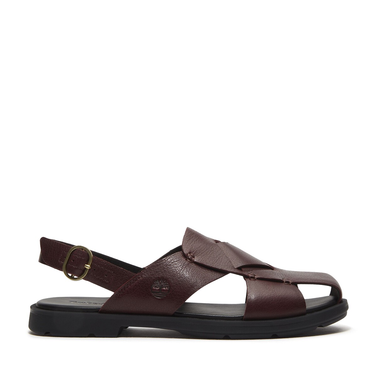 Calista Bay Leather Closed Fisherman Sandals burgundy, TIMBERLAND