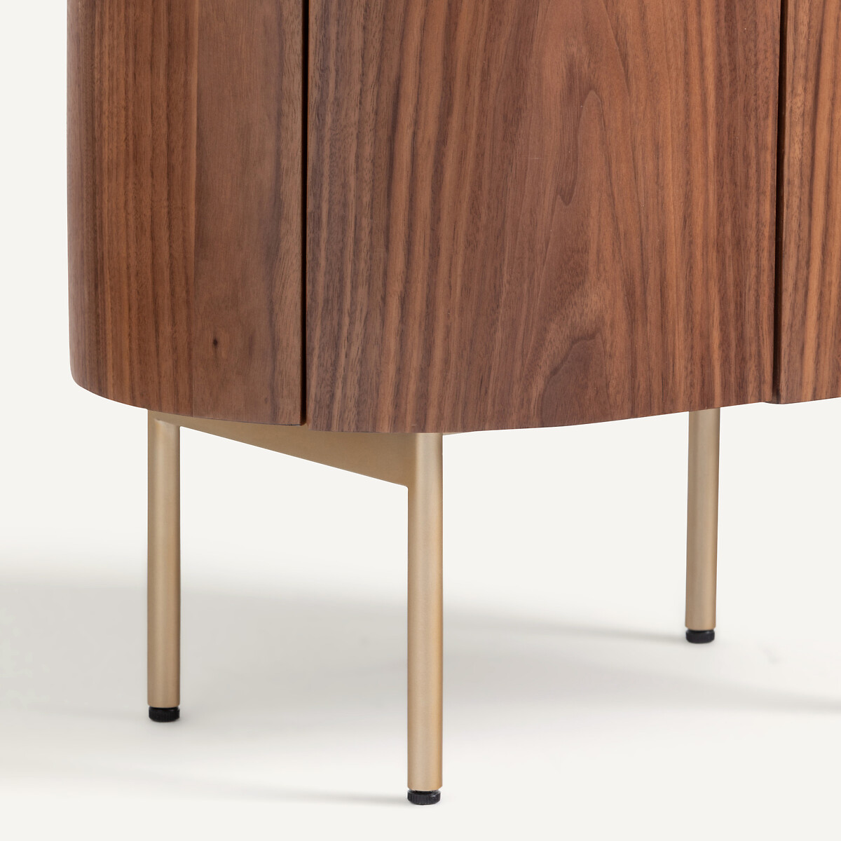 Aslen Bedside Table in Solid Walnut, Walnut Veneer and Leather walnut, AM.PM