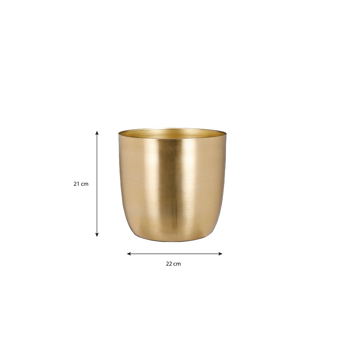 Cache-pot Ø22 cm ALANO or, MICA DECORATIONS