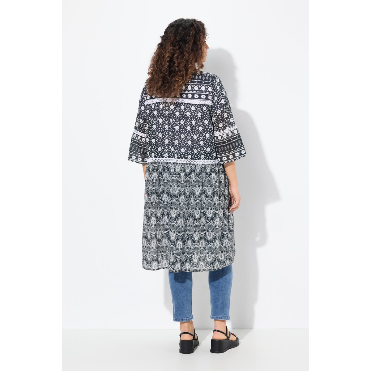 Veste longue marine, ULLA POPKEN