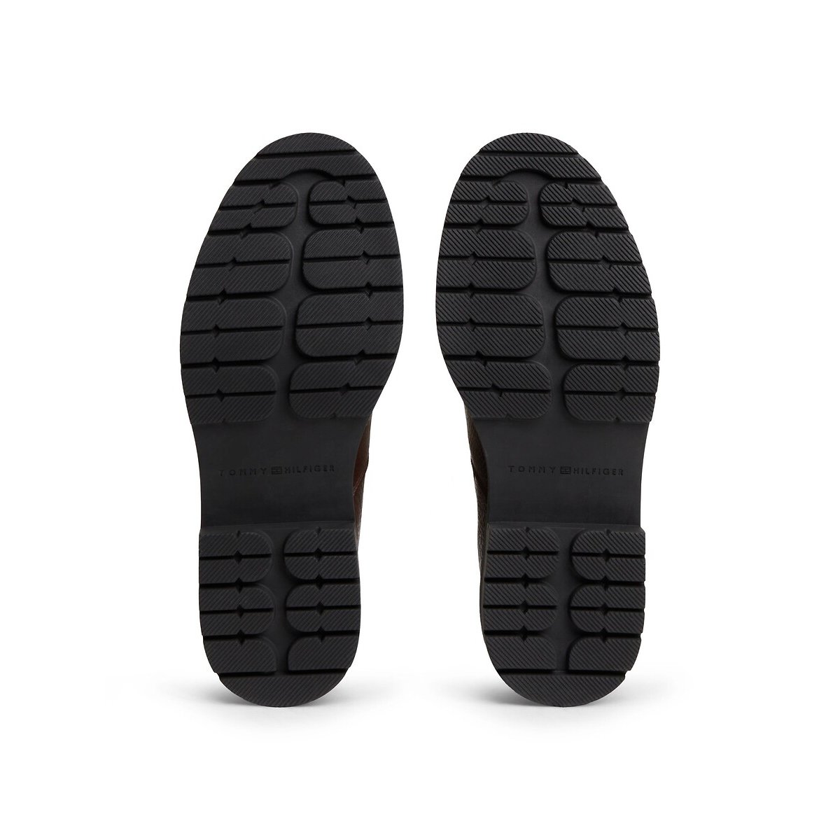 Botas Chelsea de piel granulada marrón, TOMMY HILFIGER