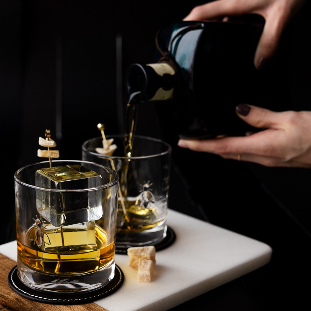 Boite de 4 verres à whisky Abeille 32 cl - ABEILLE transparent / cristal, LA ROCHERE