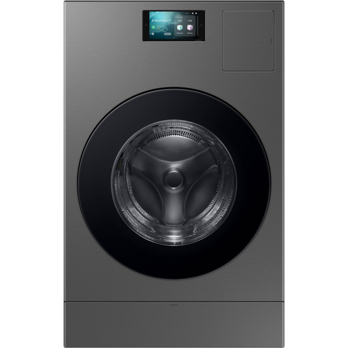 Lave linge séchant hublot WD18DB8995BZT2 Bespoke AI Combo noir, SAMSUNG