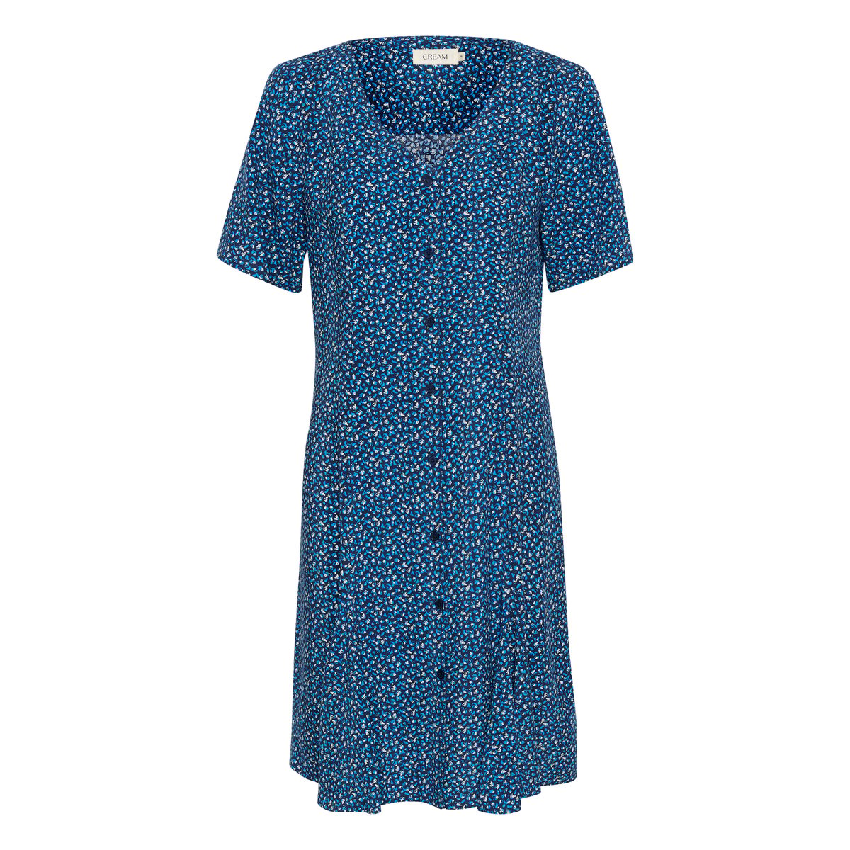 Dress bleu animalier animal skin blue, CREAM