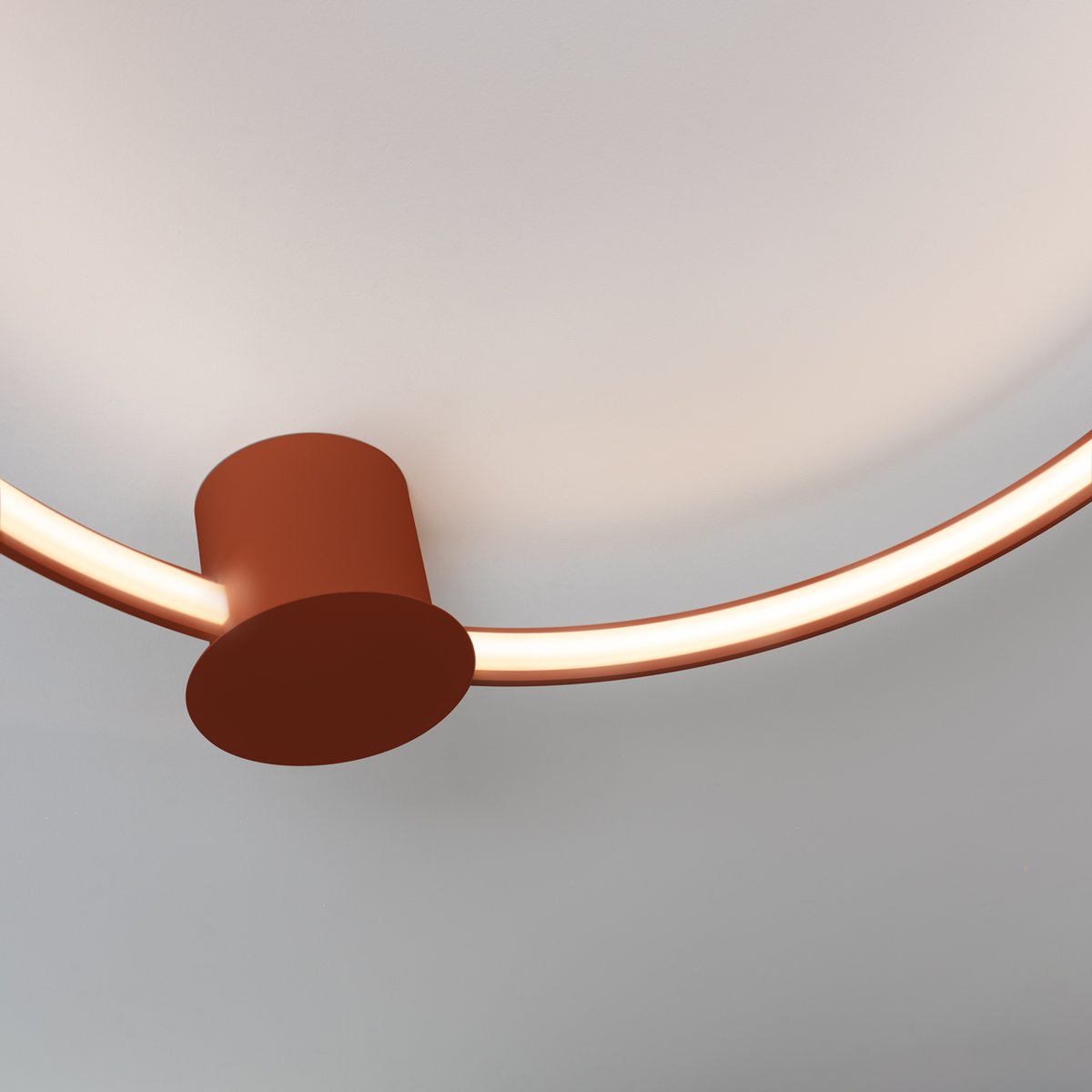 Plafonnier Aluminium Ocre Rouge LED 1 Rio ocre rouge, EDEN