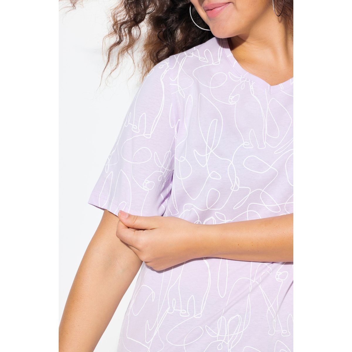 T-shirt lavande, ULLA POPKEN