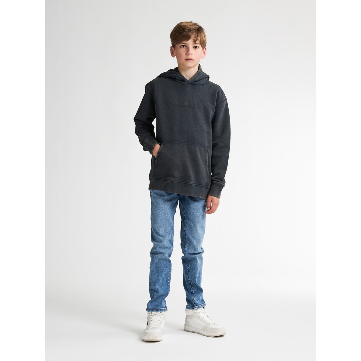 Hoodie klamath noir gunmetal, PETROL INDUSTRIES