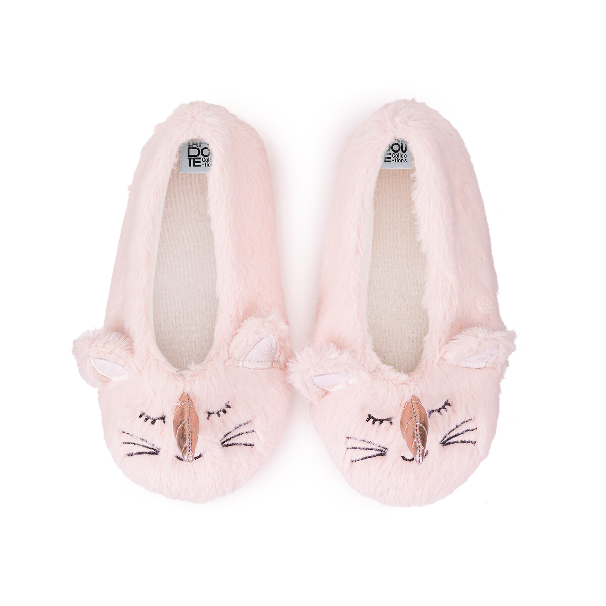 Chaussons sherpa tête de chat licorne rose, LA REDOUTE COLLECTIONS