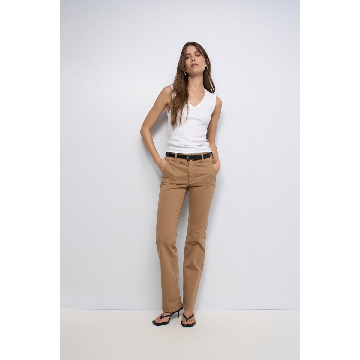 SECRET CHINO PUSH IN STRAIGHT vert, SALSA JEANS