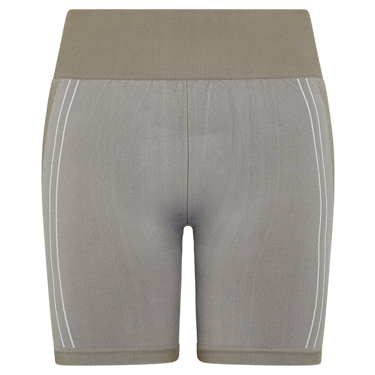 Short de sport femme Cara type cycliste beige/blanc, BORN