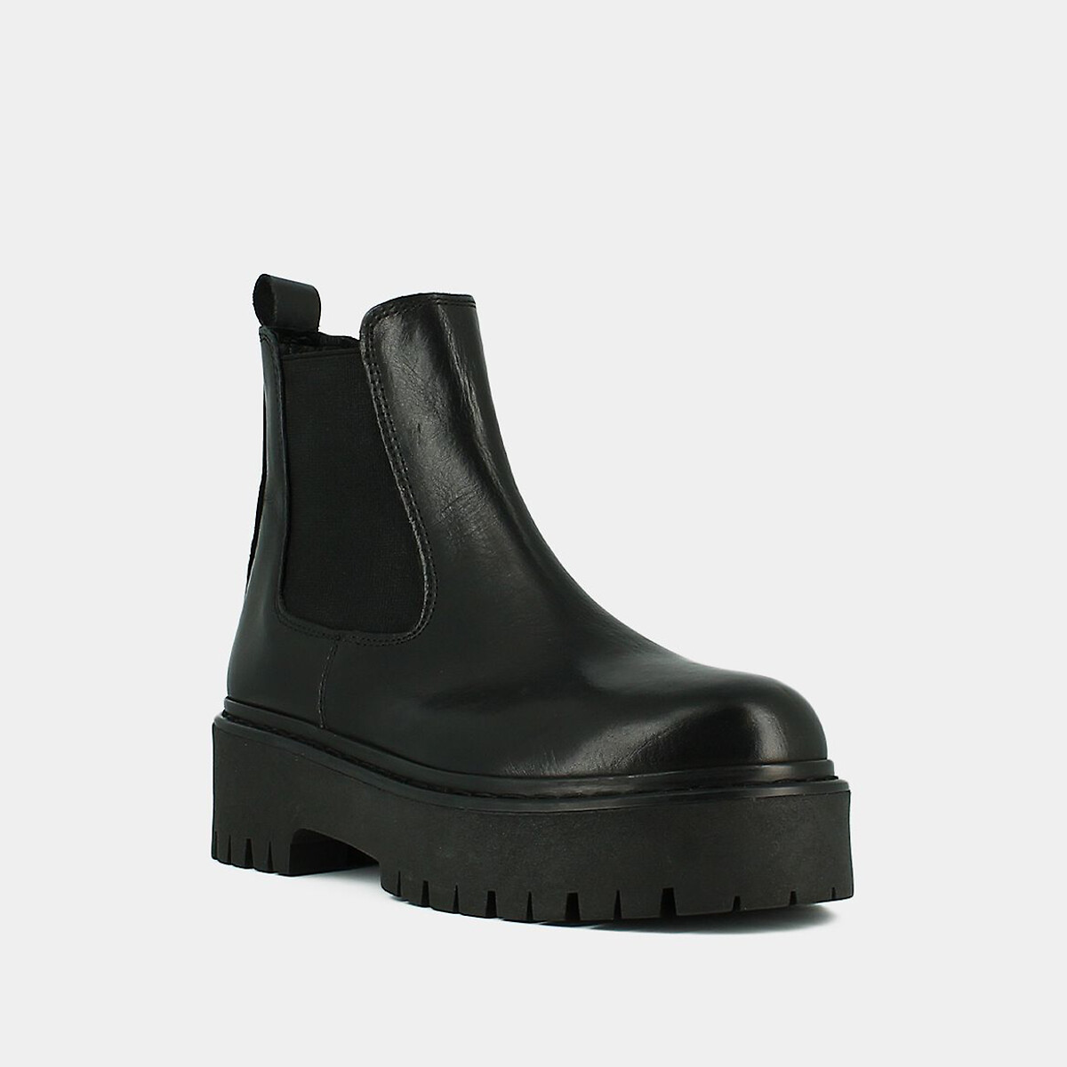 Boots cuir Ravie noir, JONAK