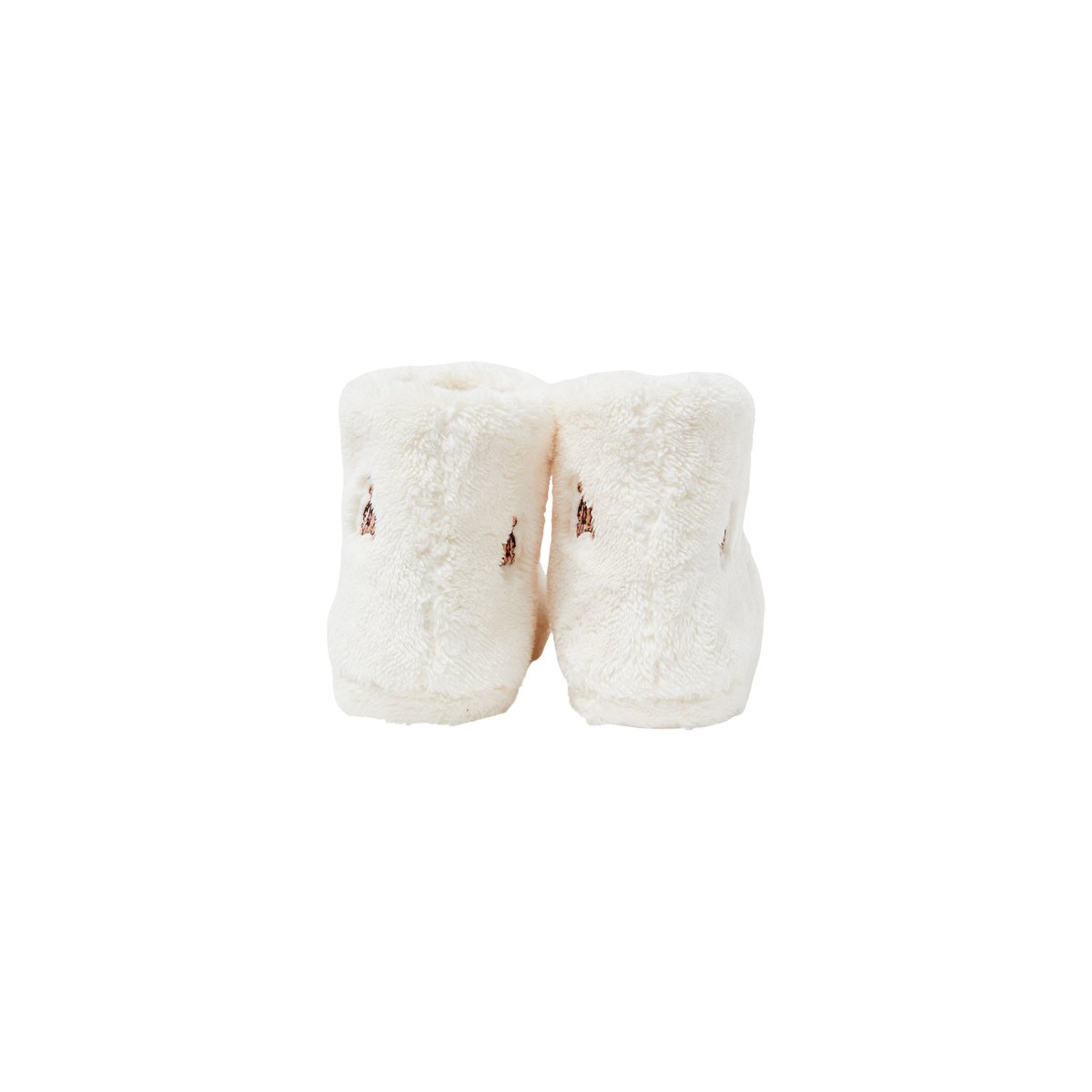 Chaussons bottines avec motifs oursons JACKS ecru, ETAM