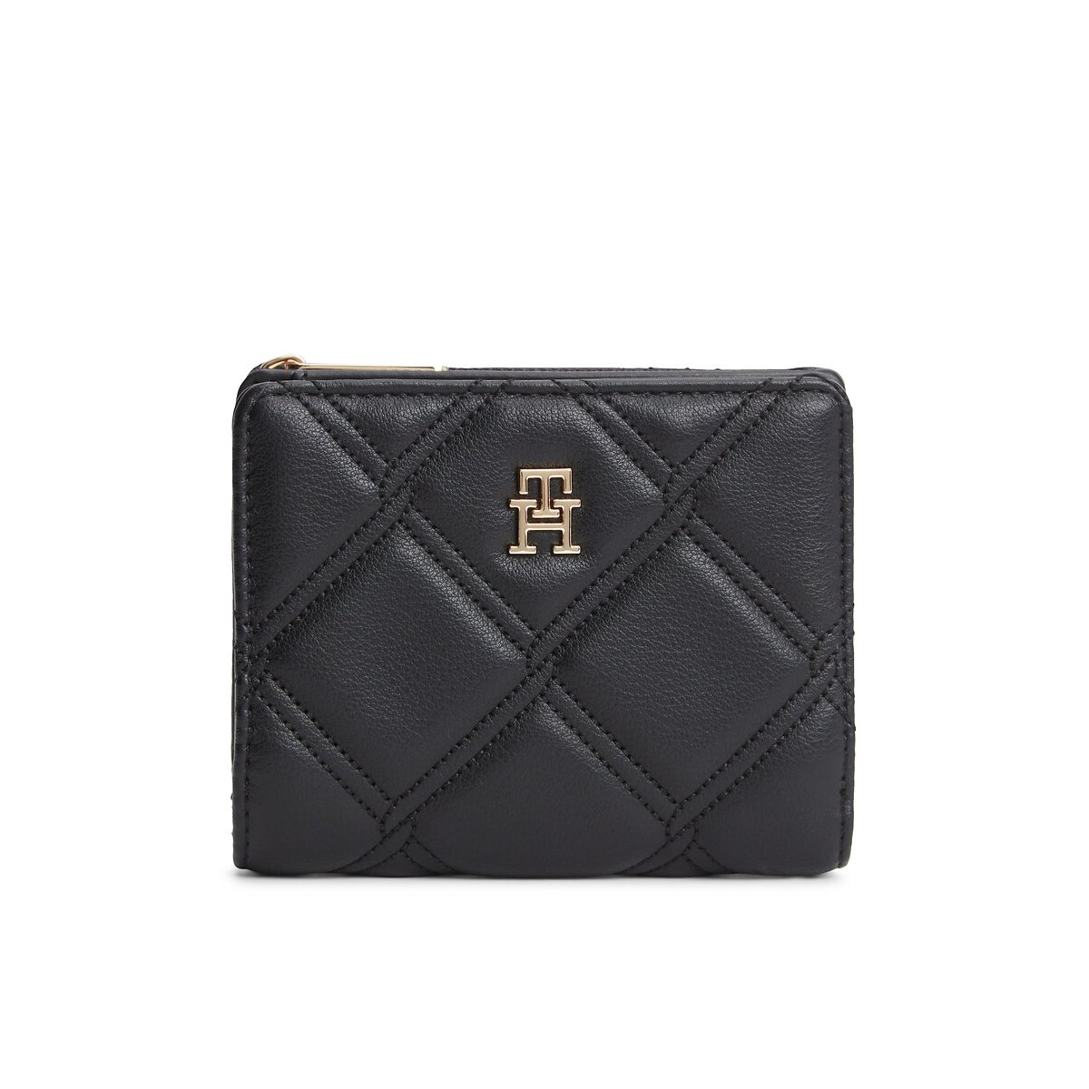 Porte-monnaie matelassé, BIFOLD noir, TOMMY HILFIGER