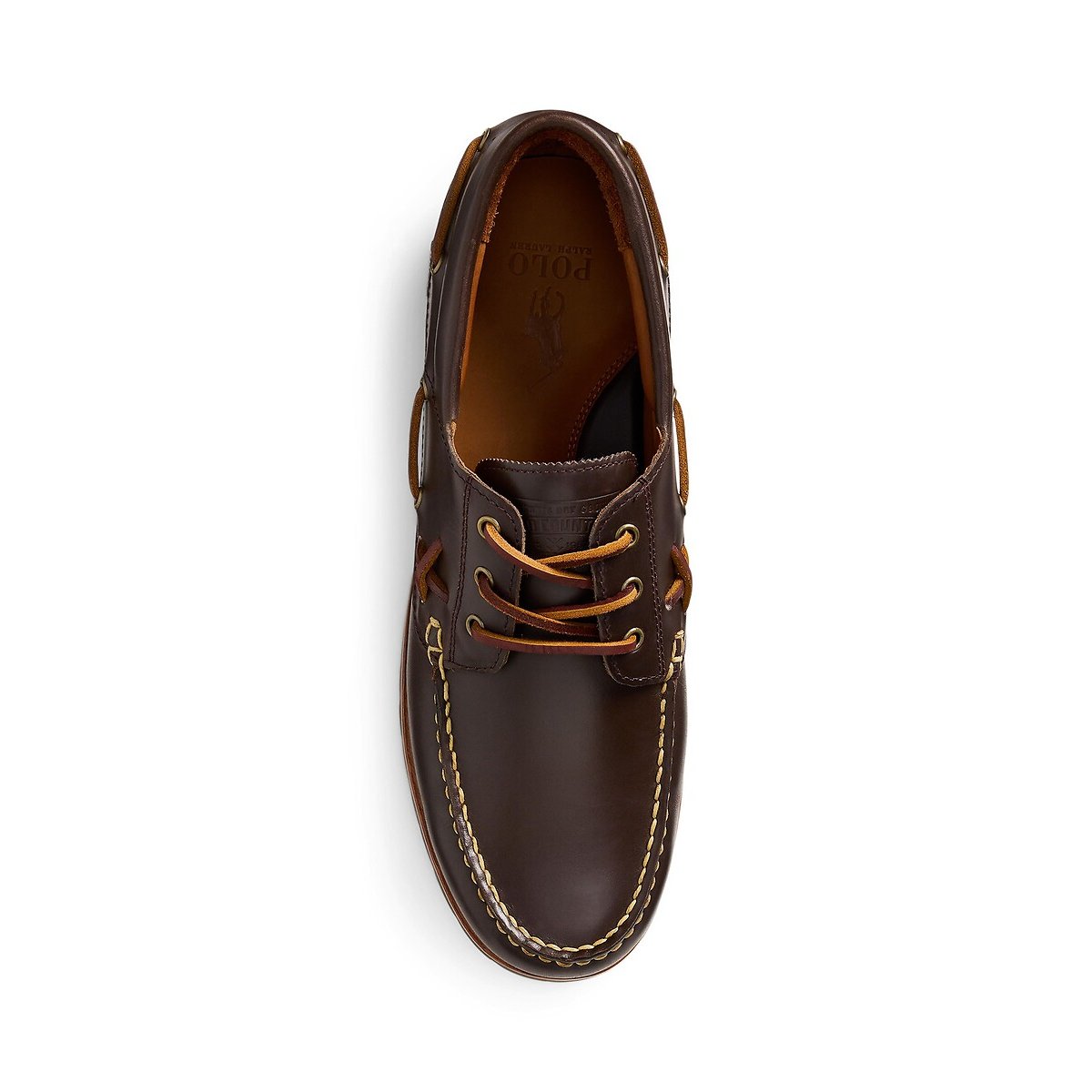 Mocassins bateau en cuir Ranger Deck marron, POLO RALPH LAUREN