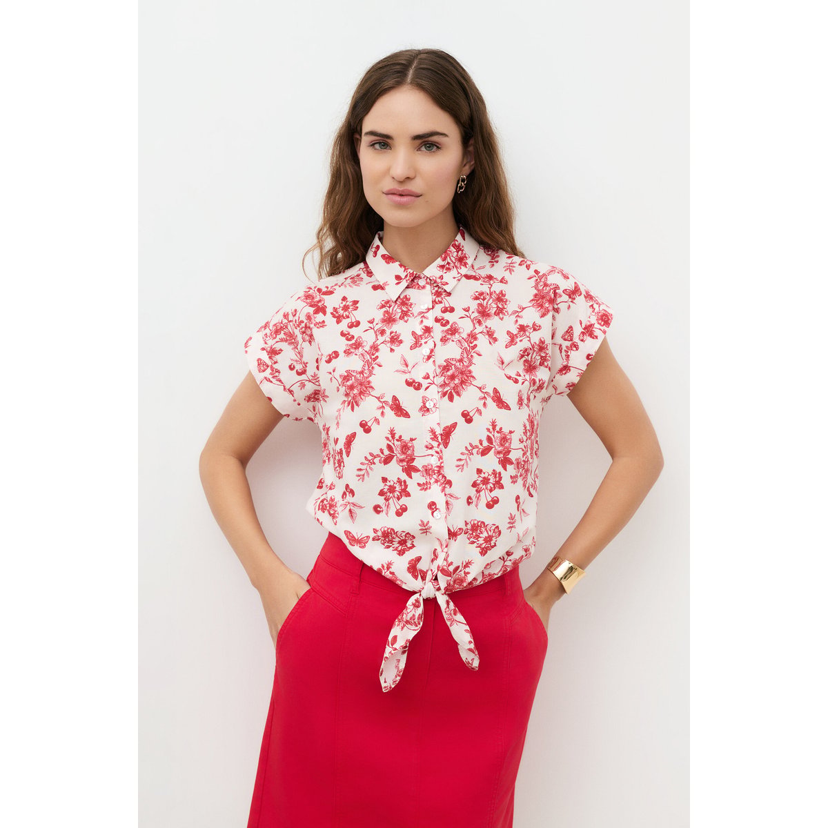 Chemise droite col CHEMISE CLIVIO ivoire, CAROLL