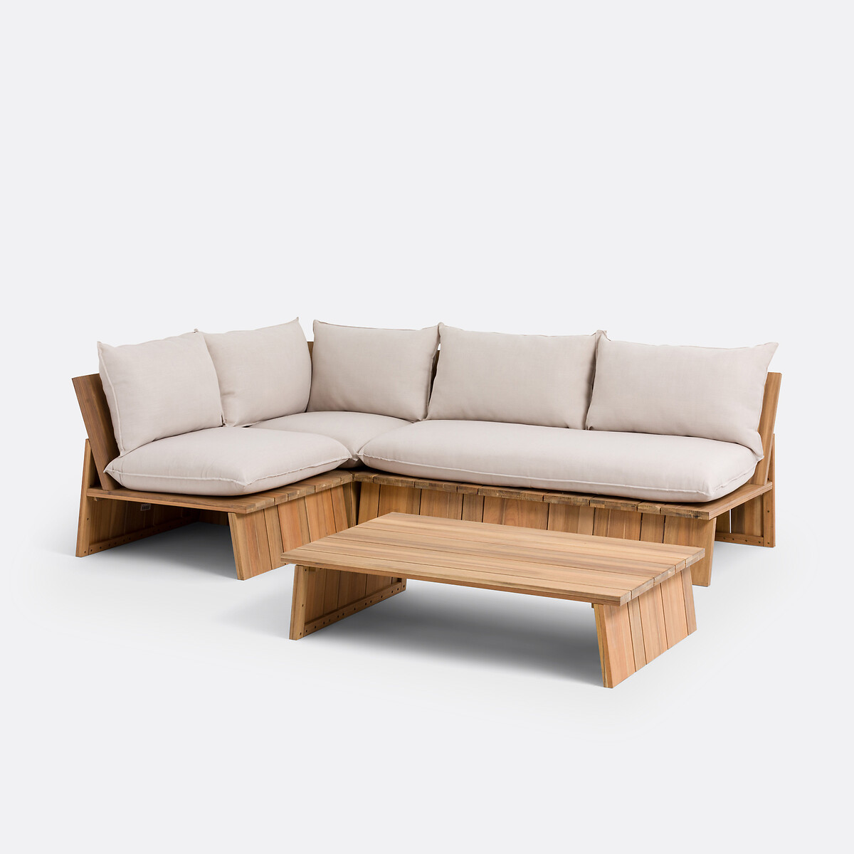 Gartencouchtisch Brut, Akazie akazienholz, LA REDOUTE INTERIEURS