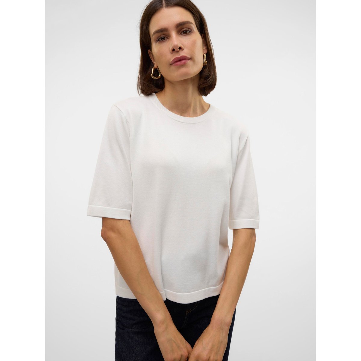 Pull En Maille snow white, VERO MODA