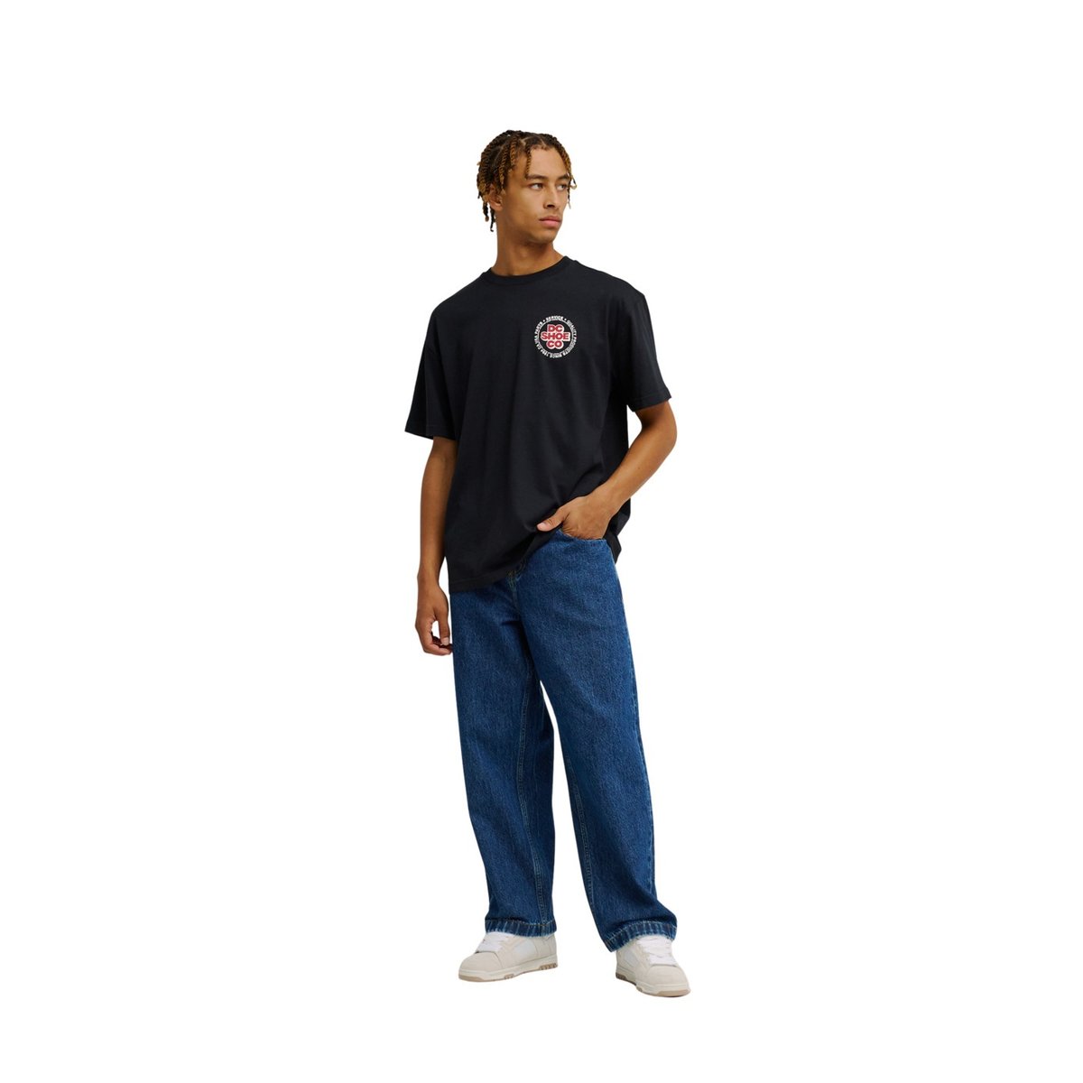 T-Shirt manches courtes WORK CIRCLE. noir black, DC SHOES