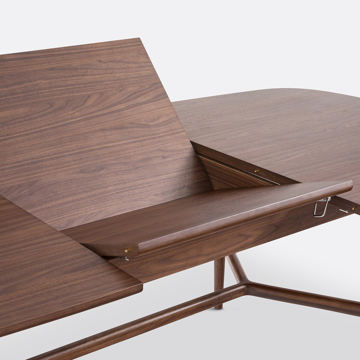 Table à manger, extensible, noyer et plaqué, 6 à 8 couverts, YVAN coloris noyer, LA REDOUTE INTERIEURS