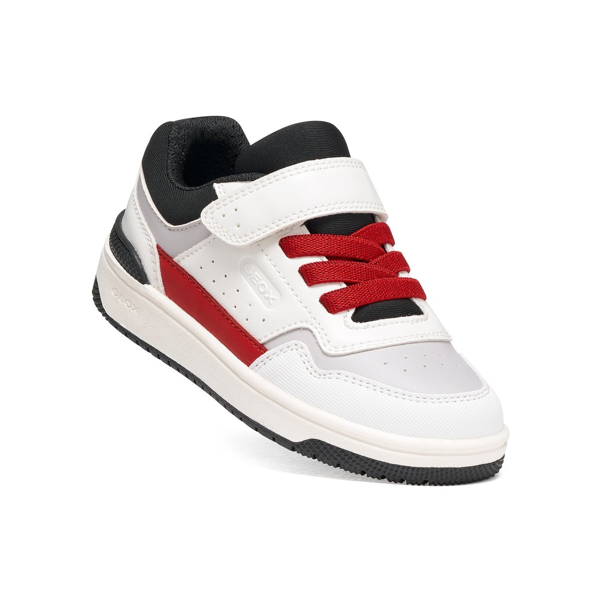 Baskets J WASHIBA blanc/rouge, GEOX