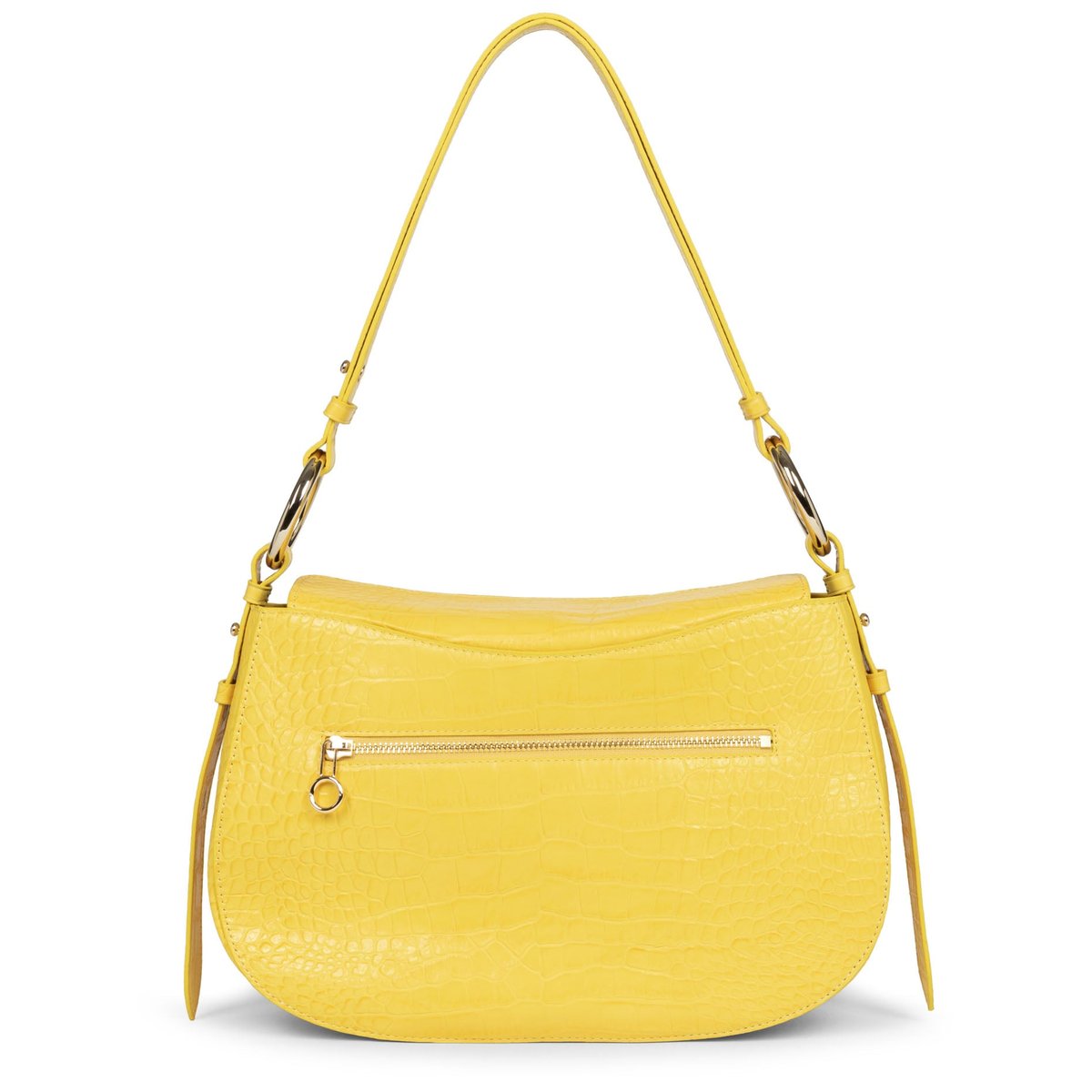 Sac à main MEET ME EXOTIC jaune croco, SEQUOIA