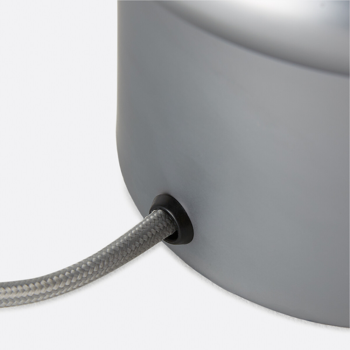 Lampe à poser en métal fer chromé et verre opalin, CALAN chrome, LA REDOUTE INTERIEURS