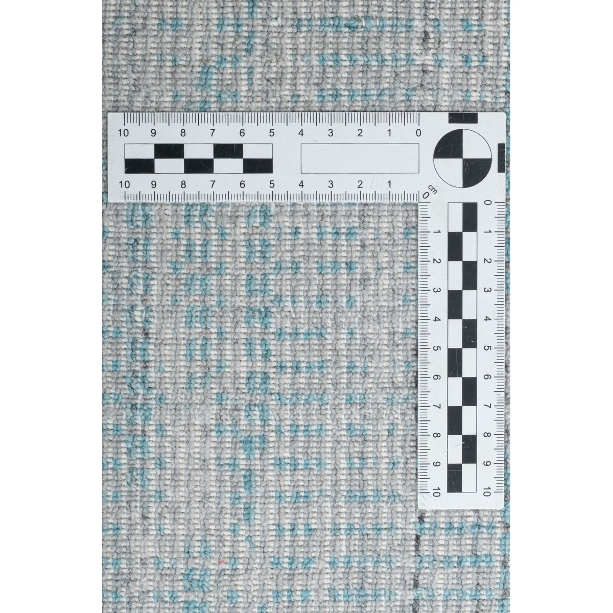 Tapis tissé main en viscose turquoise, THEKO