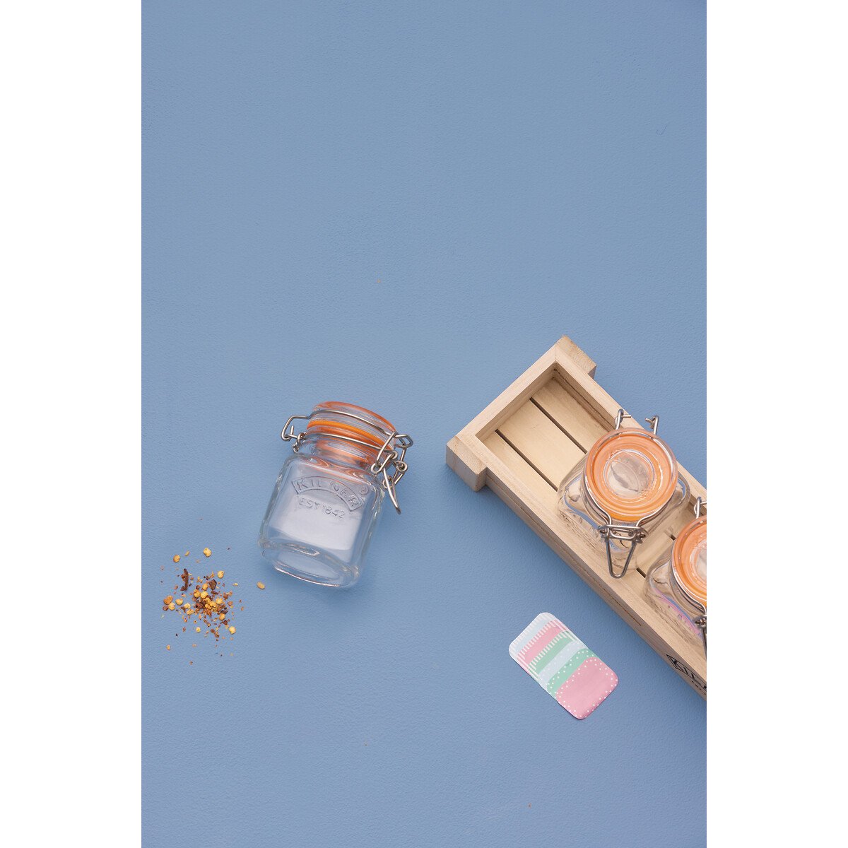 6-Piece Spice Jar Set with Accessories glass, KILNER
